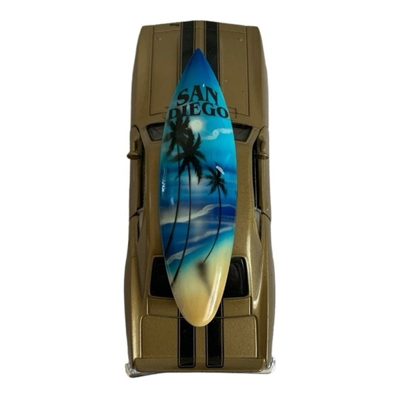 1969 Chevrolet Camaro Z28 Gold Die-Cast Model Car San Diego Surfboard Rare - Picture 4 of 4